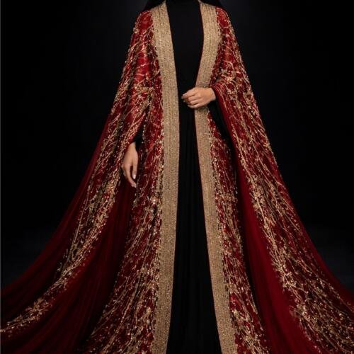 Ethereal Sultana Shimmer Abaya