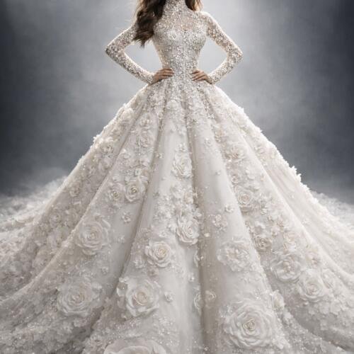 The Enchanted Ivory Ballgown