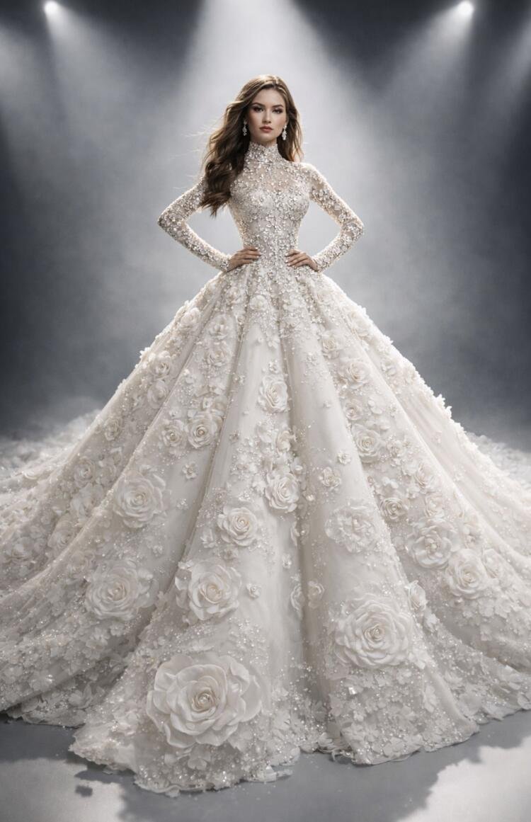 The Enchanted Ivory Ballgown