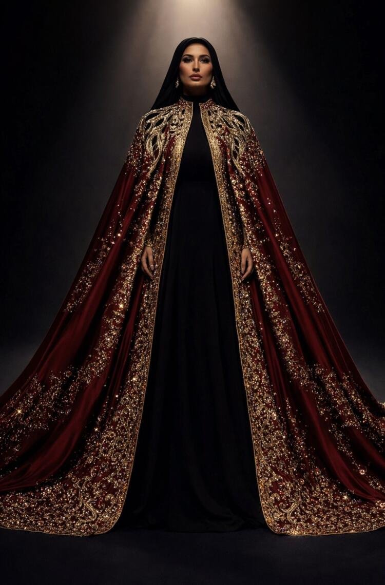 The Sultana Gold-Emcrusted Cape